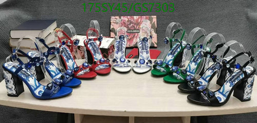 Dolce & Gabbana Women's Embellished Block Heel Sandals - Italian Elegance