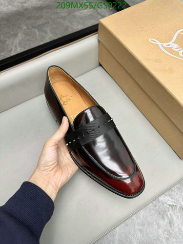 Christian Louboutin Men's Loafers - Polished Leather Slip-On Dress Shoes
