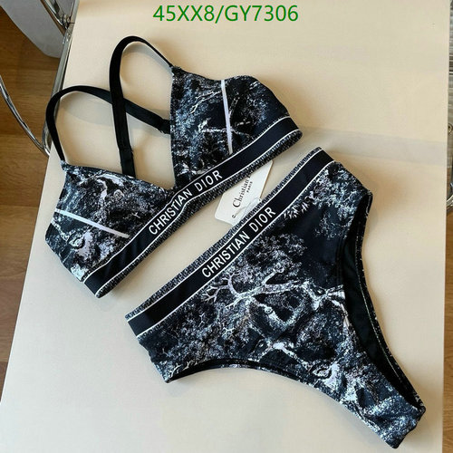 Christian Dior Women's Abstract Print Two-Piece Swimsuit for Beach & Pool