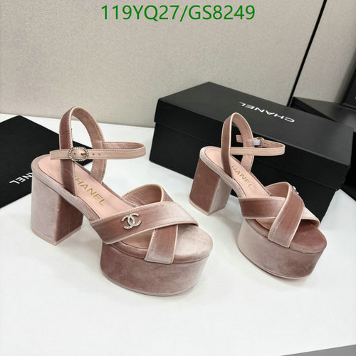 Chanel Women's Platform Heeled Sandals in Pink Velvet, EU34-41, Stylish & Chic