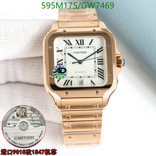 Cartier Santos de Cartier Automatic Watch - 42-35mm Rose Gold-Tone Steel