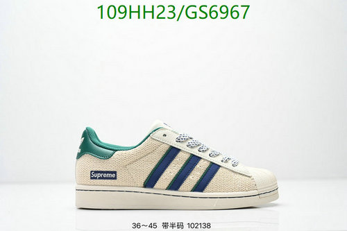Adidas x Supreme Superstar Casual Shoes - Unisex Lifestyle Sneakers