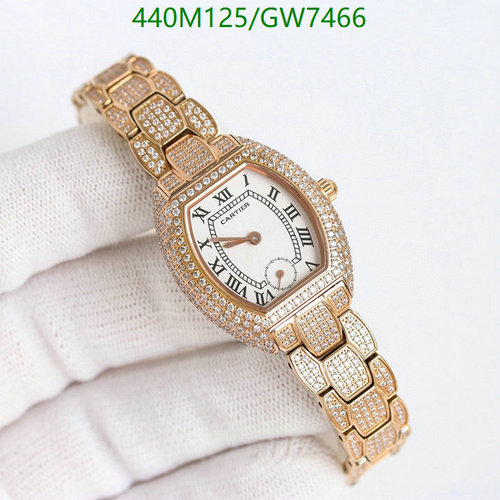 Cartier Women's Diamond-Encrusted Gold-Tone Quartz Watch, 28-33mm