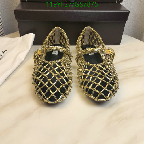 ALAIA Women's Gold Mesh Ballet Flats - Luxurious Sheepskin Mary Jane Shoes