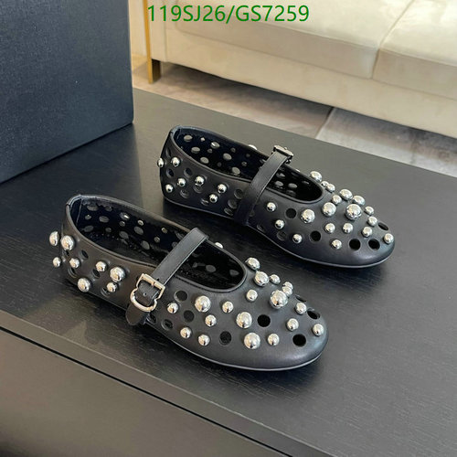 ALAIA Women's Studded Mary Jane Flats - Luxurious Sheepskin & Cowhide Comfort