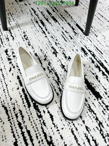 Chanel Women's Classic White Sheepskin & Cowhide Loafers - EU35-41