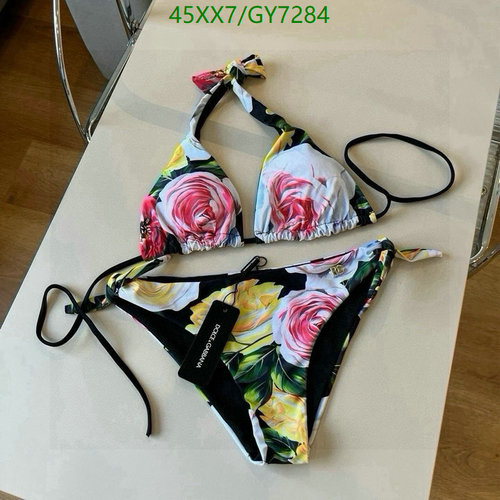 Dolce & Gabbana Floral Print Halter Bikini Set - Elegant Women's Swimwear