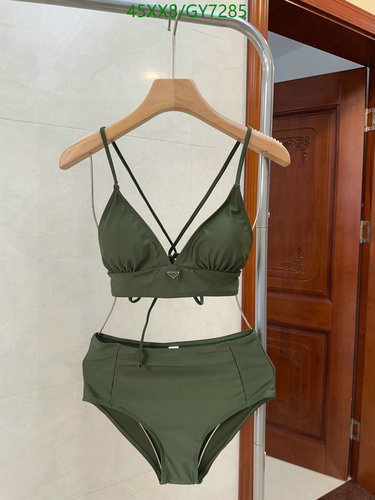 Prada Women's Olive Green Two-Piece Swimsuit - Stylish & Comfortable