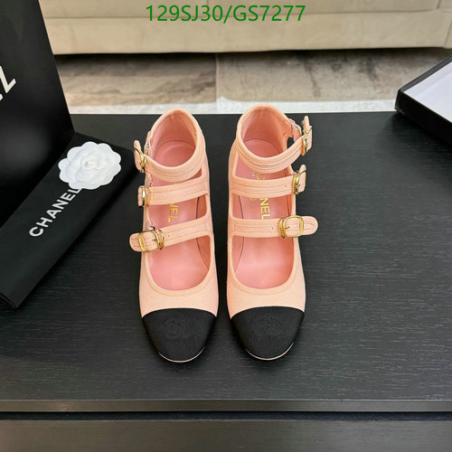 Chanel Mary Jane Flats - Pink & Black Lambskin with Triple Buckle Straps