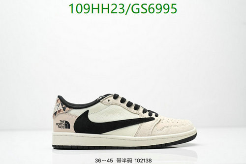 Air Jordan 1 Low x The North Face Custom Sneakers - Unisex Genuine Leather