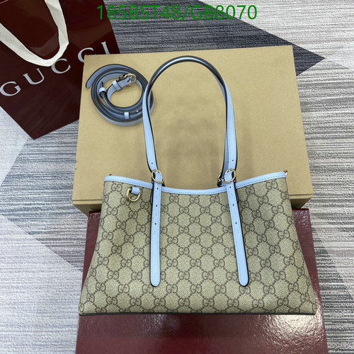 Gucci GG Supreme Small Tote Bag with Detachable Shoulder Strap