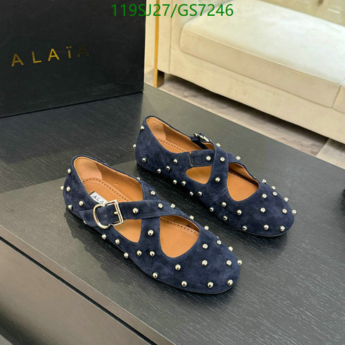 ALAIA Women's Studded Suede Mary Jane Flats - Luxurious Sheepskin & Cowhide