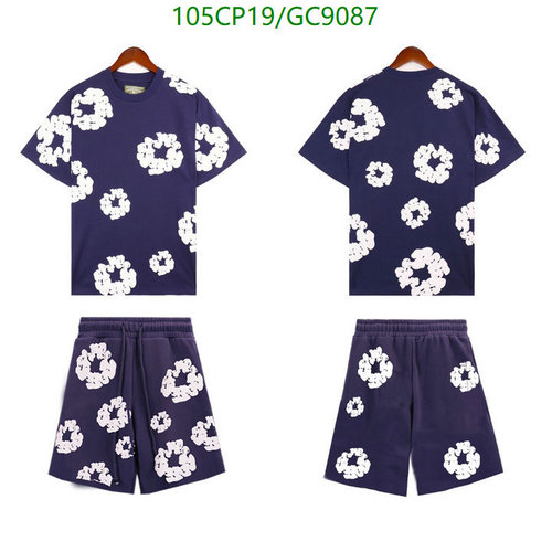 Denim Tears Cotton Wreath Print T-Shirt & Shorts Set - Casual Comfort