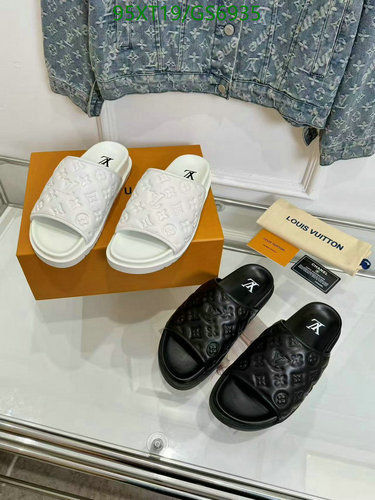 Louis Vuitton Women's Embossed Monogram Comfort Slides - Premium Sheepskin