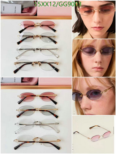 Gucci Rimless Oval Sunglasses for Women - Chic & UV Protected Eyewear