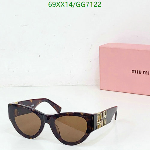 Miu Miu Cat Eye Sunglasses GG7122 - Stylish Tortoiseshell Design