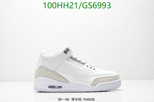 Air Jordan Retro 3 Sneakers GS6993 - Iconic Style & Comfort for All