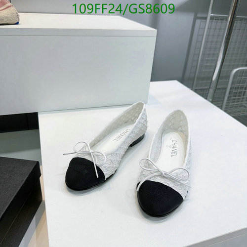 Chanel Women's Classic Two-Tone Ballet Flats - Sheepskin & Leather Sole