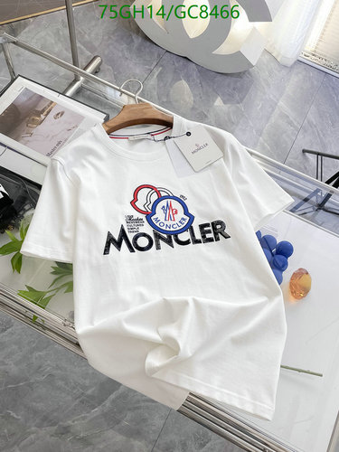 Moncler Men's Cotton Logo Print T-Shirt - Comfortable & Stylish Crew Neck Tee
