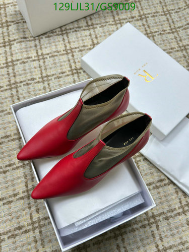 The Row Women's Red Leather Pointed Toe Ballet Flats - Comfortable & Chic