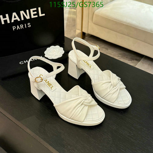 Chanel Women's White Sheepskin & Leather Block Heel Sandals EU 35-41