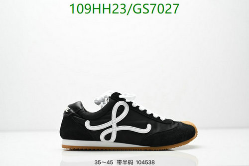 Loewe Unisex Flow Runner Sneakers - Black Suede & Nylon Lace-Up Shoes