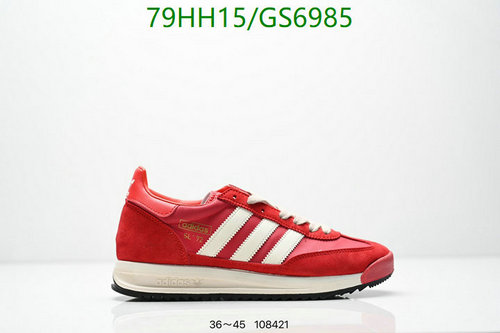 Adidas SL 72 Unisex Classic Running Shoes - Red & White Vintage Style