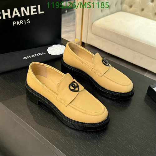 Chanel Women's Sheepskin Loafers with Leather Sole - Elegant & Comfortable