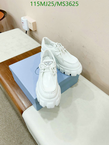 Prada Unisex White Platform Loafers - Luxurious Cowhide Leather & Durable Sole 6 Prada Unisex White Platform Loafers - Luxurious Cowhide Leather & Durable Sole