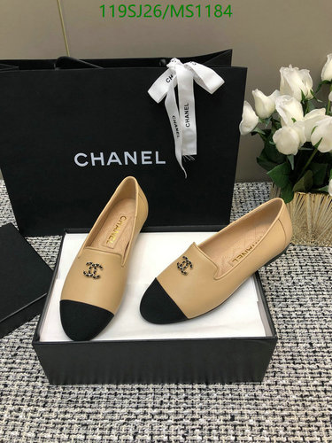 Chanel Women's Classic Two-Tone Leather Loafers - Elegant & Comfortable Flats