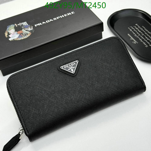 Prada Saffiano Leather Zip-Around Wallet for Women - Elegant & Durable 3 Prada Saffiano Leather Zip-Around Wallet for Women - Elegant & Durable