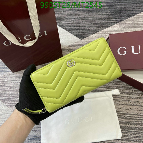 Gucci GG Marmont Matelassé Zippered Wallet - Genuine Leather, Lime Green 1 Gucci GG Marmont Matelassé Zippered Wallet - Genuine Leather, Lime Green