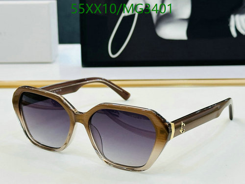 Jimmy Choo MG3401 Hexagonal Sunglasses - Brown Gradient Lenses, 55-16-145