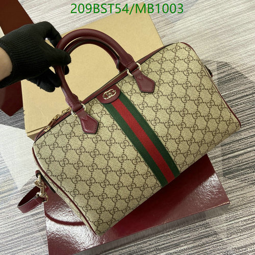 Gucci Ophidia GG Small Boston Bag: Classic Style with Red & Green Web Detail