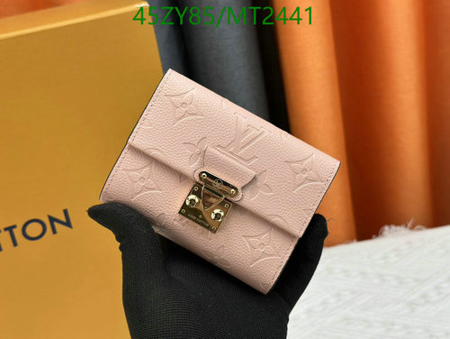 Louis Vuitton M80880 Wallet in Elegant Pink Cowhide - Compact & Stylish