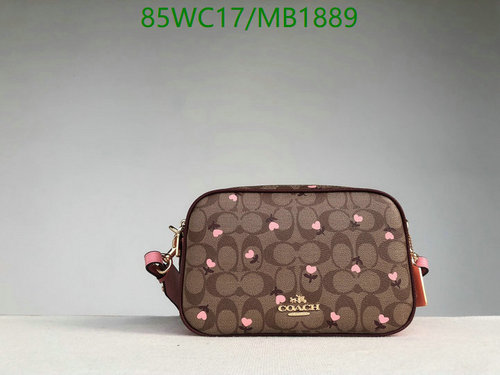 Coach Heart Print Coated Canvas Camera Bag - Stylish & Compact Crossbody