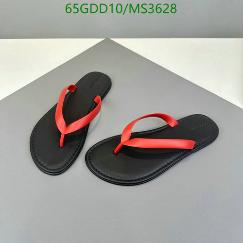 The Row Women's Ginza Leather Flip Flops - Stylish & Comfortable Sandals