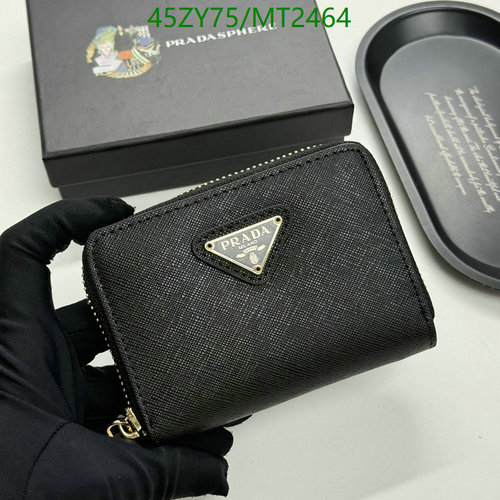 Prada Saffiano Leather Wallet - Compact & Stylish Zip-Around Design