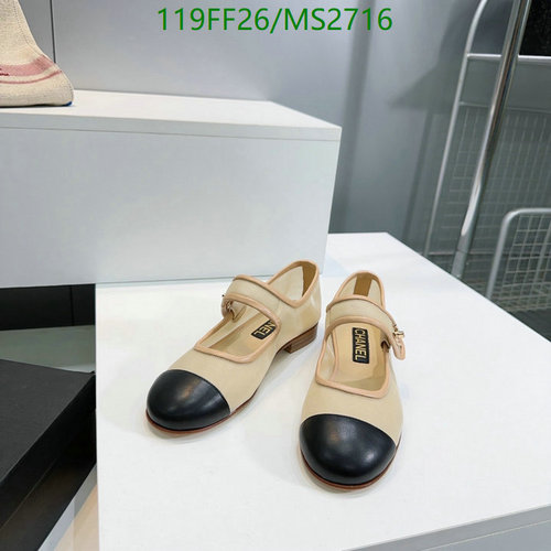 Chanel Women's Mary Jane Flats - Classic Two-Tone Sheepskin & Leather Shoes