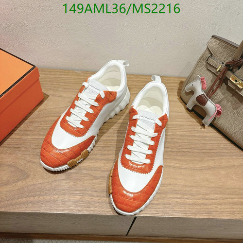 Products 8 Hermes Men's Genuine Leather Sneakers - Stylish & Comfortable Everyday Shoes