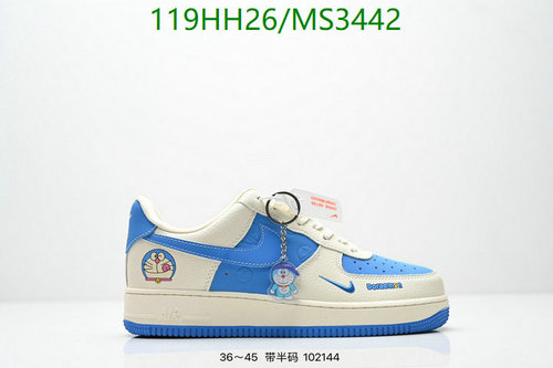 Chic Nike Air Force 1 Low 'Doraemon' Sneakers - Unisex Casual Shoes