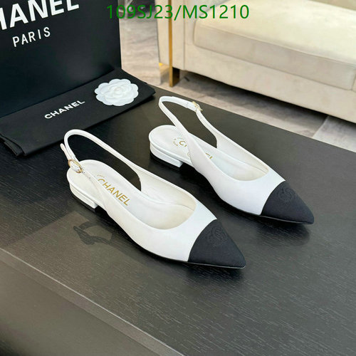 Chanel Women's Slingback Pumps - Classic Two-Tone Leather Heels for Everyday Chic