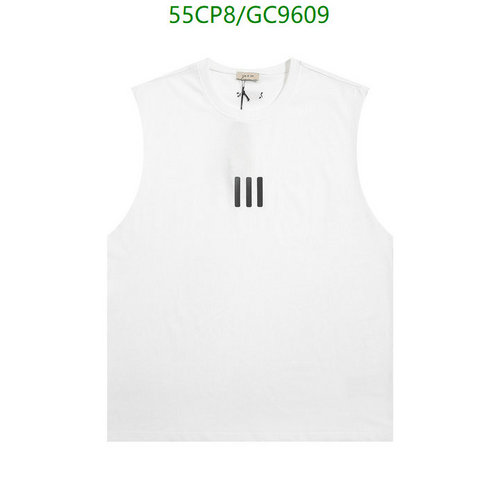 Essentials Fear of God Sleeveless T-Shirt - White Crew Neck Cotton Tank Top