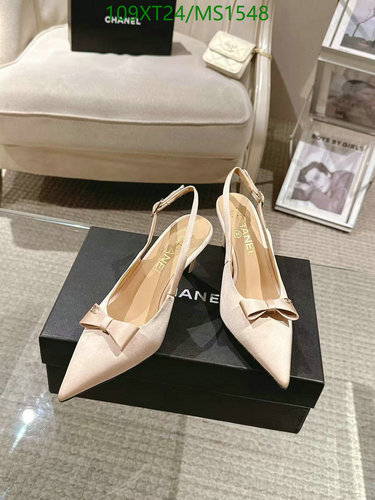 Chanel Women's Slingback Pumps - Elegant Sheepskin Heels with Bow Detail