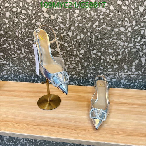 Valentino Garavani Slingback Pumps - Women's VLogo Crystal Embellished Heels