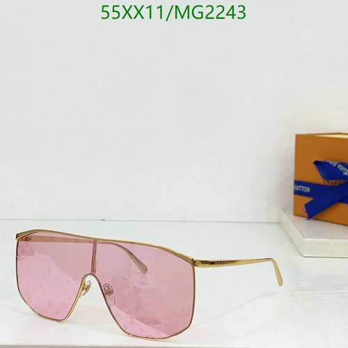 Louis Vuitton Chic Pink Shield Sunglasses - MG2243 | Fashionable Eye Protection