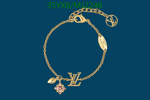 Louis Vuitton Iconic Blossom Rose Gold Bracelet - Elegant Charm for Her