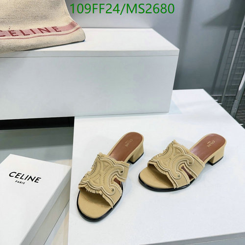 Celine Women's Triomphe Embroidered Sheepskin Sandals - Elegant Slip-On Heels 29 Celine Women's Triomphe Embroidered Sheepskin Sandals - Elegant Slip-On Heels