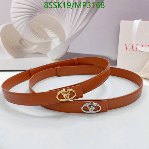 Valentino Garavani VLogo Signature Reversible Leather Belt for Women