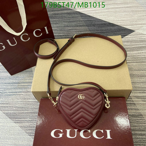 Gucci GG Marmont Heart Mini Bag - Mirror Quality Genuine Leather Crossbody